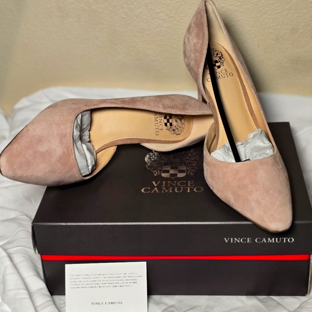 Vince Camuto Renny Heels, 9.5, Heather Rose